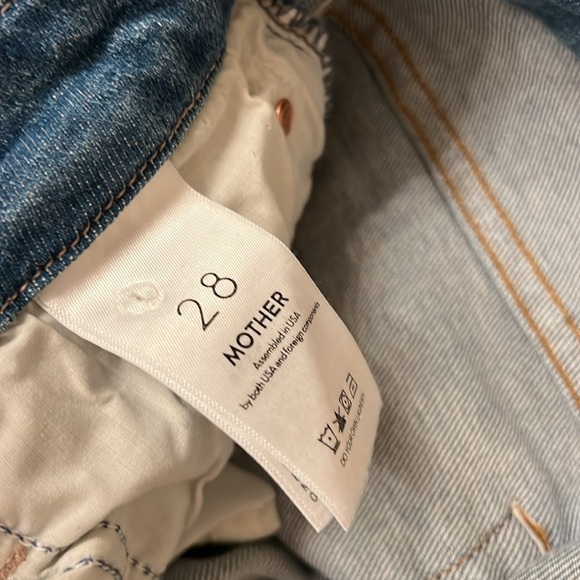 MOTHER High Waisted Looker Ankle Fray Jeans 28 - Picture 8 of 10